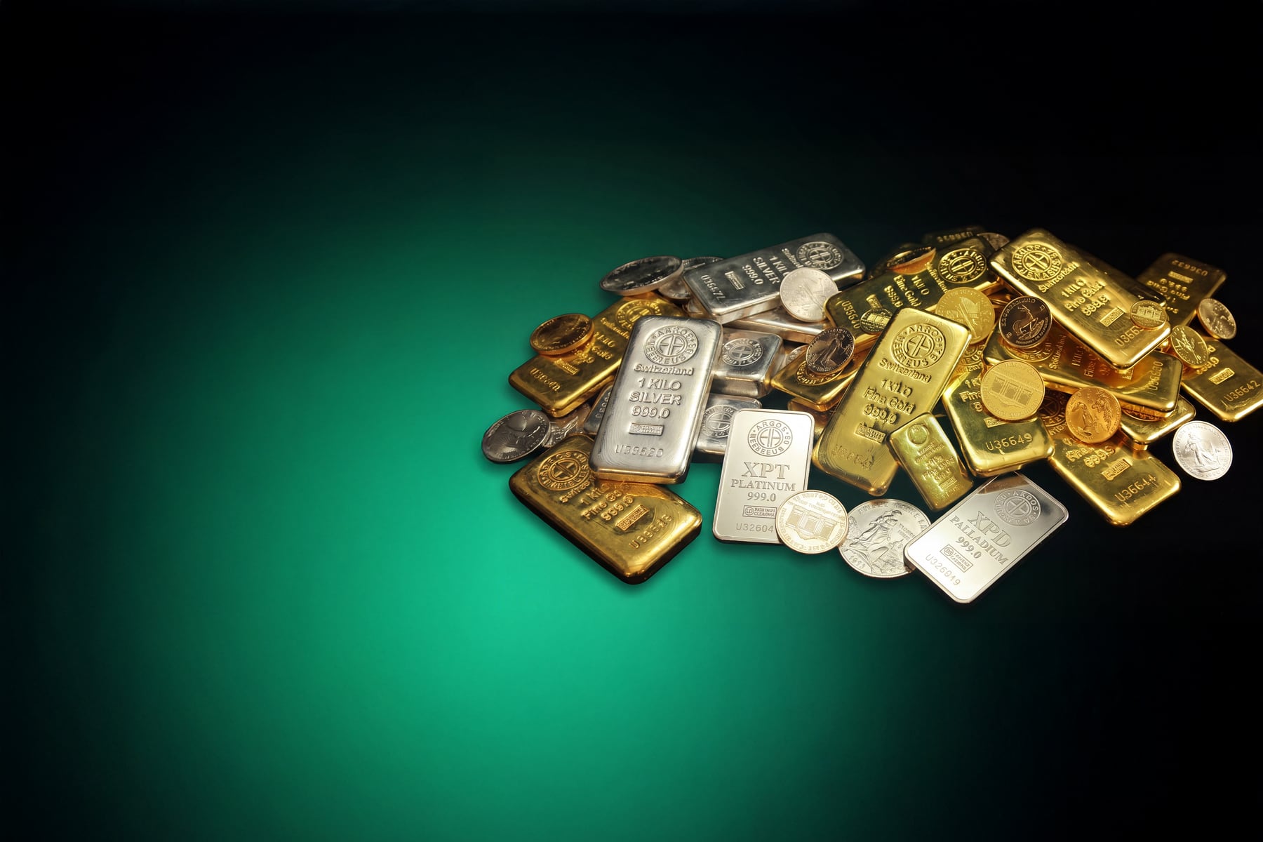 Metals trading gold, silver and precious metals chart analysis
