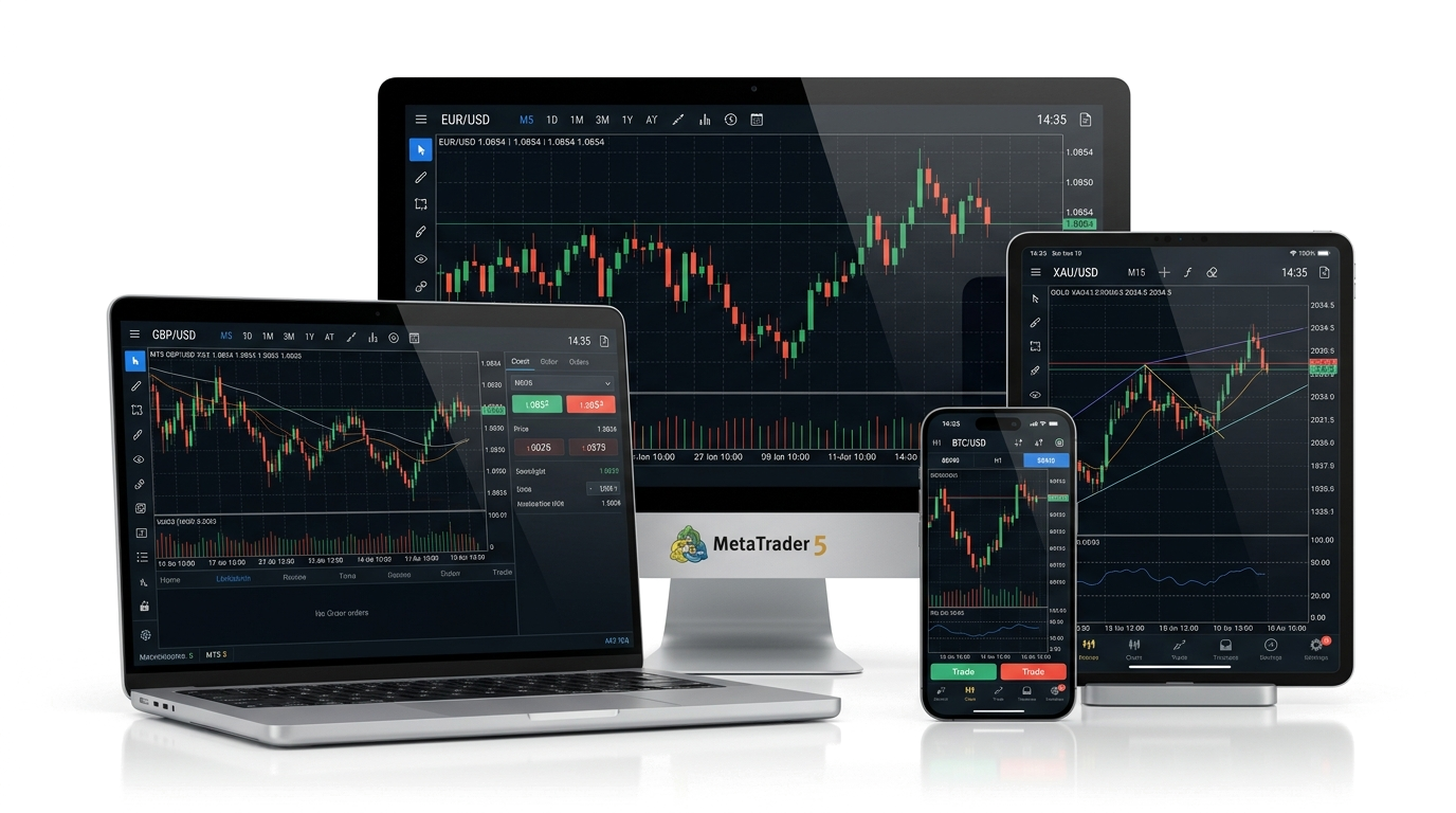 MetaTrader 5 on Desktop, Laptop, Tablet, and Mobile Devices